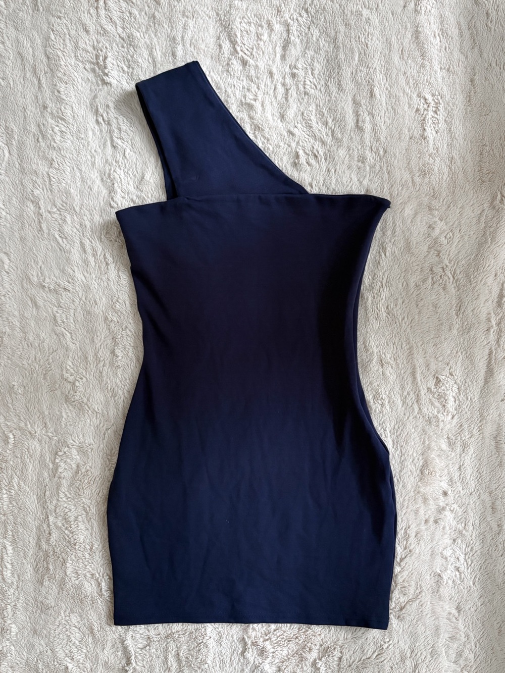 Superdown Rockie One Shoulder Mini Dress Navy Blue Size M Bodycon - Picture 4 of 7